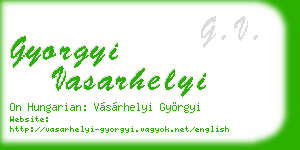 gyorgyi vasarhelyi business card